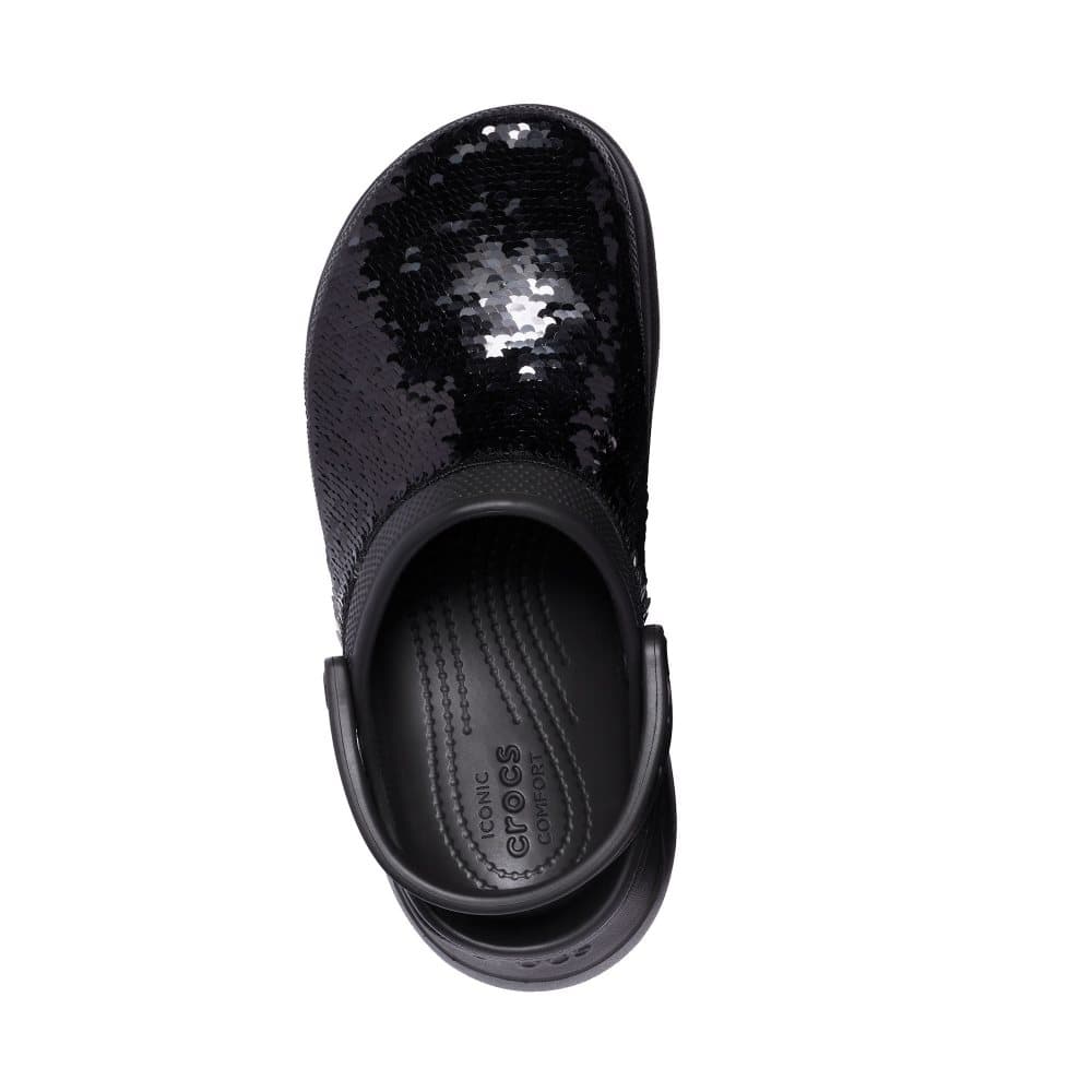 sequin bae crocs