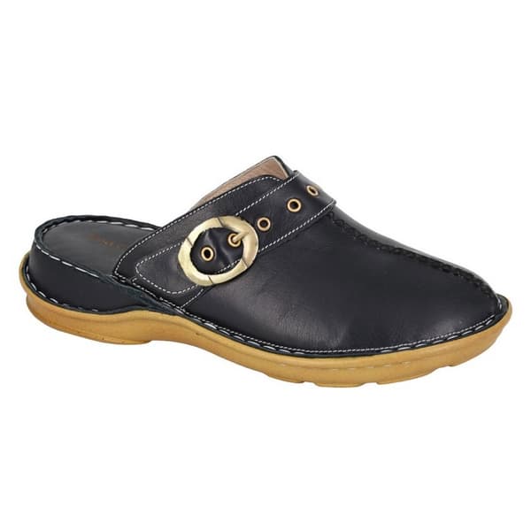 Mod Comfys Womens/Ladies Softie Leather Mules Black 5 UK
