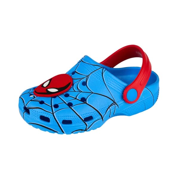 Spider-Man Boys Printed Clogs Blue/Red 9 UK Child