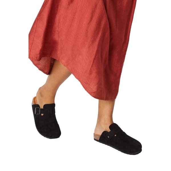 Faith Womens/Ladies Habba Cork-Effect Closed Toe Mules