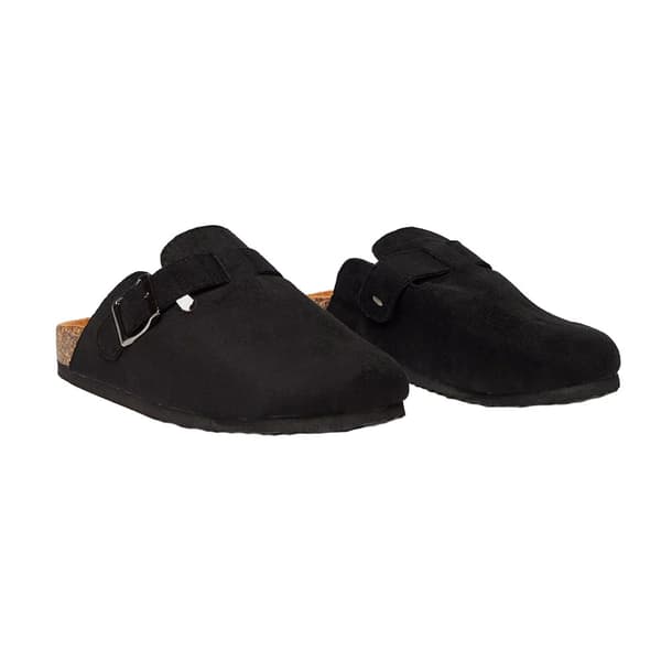 Faith Womens/Ladies Habba Cork-Effect Closed Toe Mules Black 4 UK