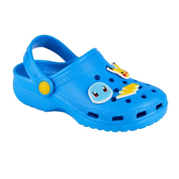 Pokemon Boys Badge Clogs Blue 10 UK Child