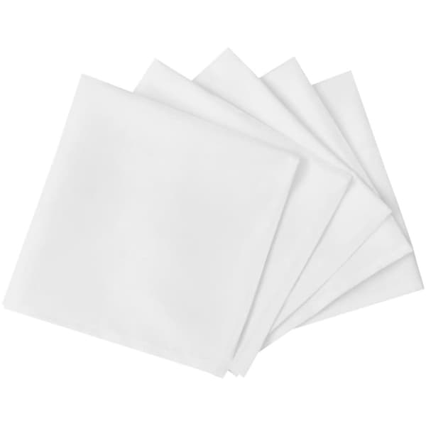Tygservetter - 100 Servetter Vit 50 x 50 cm