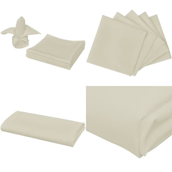 Middagsservietter 100 stk. Cremefarvet 50x50 cm -  - Home & Living