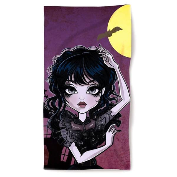 Mikrofiberstrandhandduk Aurora Gothic Girl