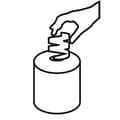 Miniatyrbild 2 av 2: Semy Top ST-88085 6-pack Handdukar, 2-lager, Vit ST-88085