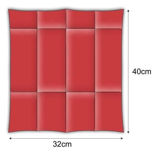 Bordsservetter - CHIC - Airlaid - Röd - 32 x 40 cm - Tvättbar