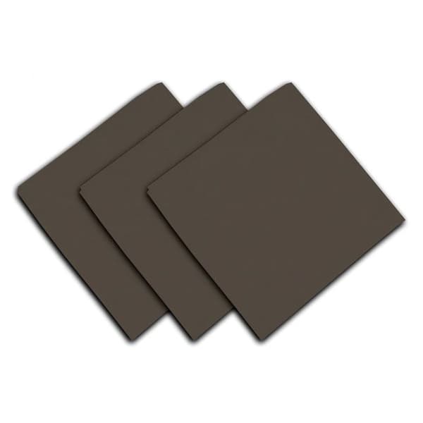 Set med 3 handdukar i bomull 45x45 cm PANAMA taupe, av Soleil d'Ocre