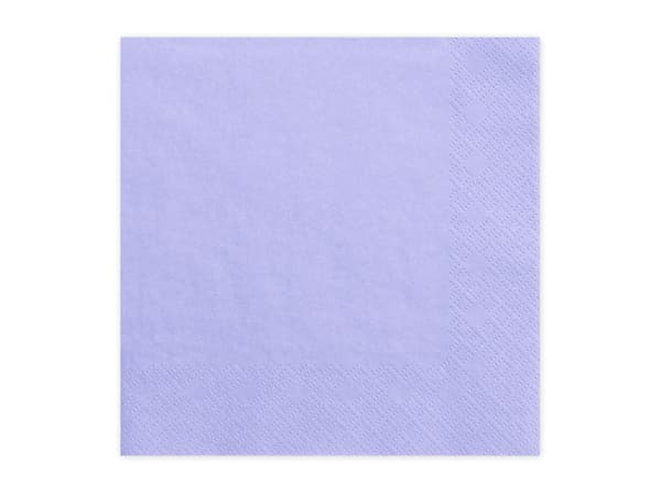 Trelagersservetter, lila, 33x33cm (1 förpackning / 20 st.)