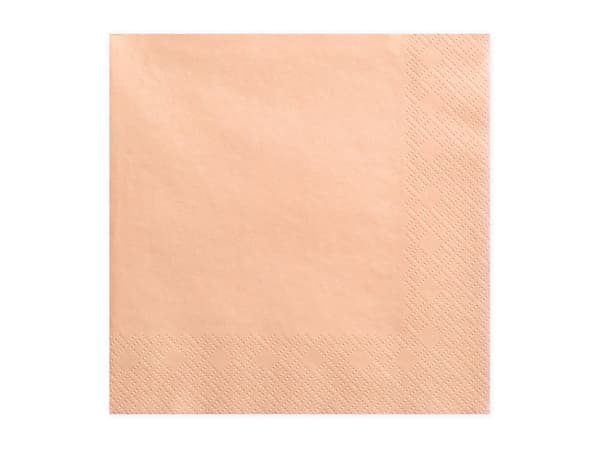 Trelags servietter, laks, 33x33 cm (1 pakke / 20 stk.)