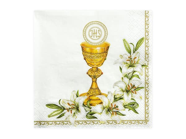 Kalkservietter, hvide, 33 x 33 cm (1 pakke / 20 stk.)
