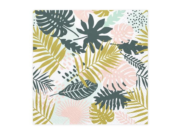 Aloha-lautasliinat - Lehdet, 33x33cm (1 pakkaus / 20 kpl)