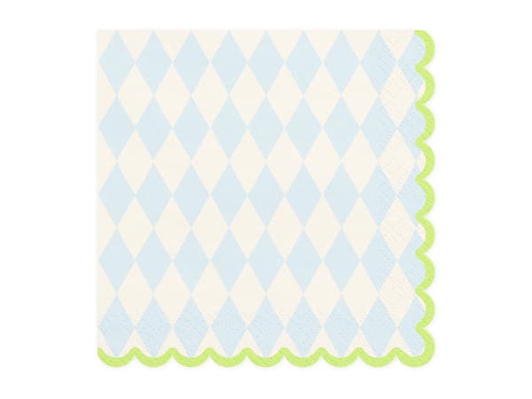 Rombeformede servietter, blandet, 33x33 cm (1 pakke / 20 stk.)