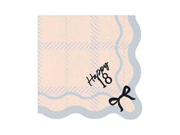 Happy 18 servietter, 33x33 cm, blandet (1 pakke / 12 stk.)