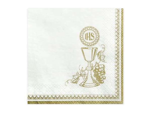 Kalkservietter, hvide, 33 x 33 cm (1 pakke / 20 stk.)