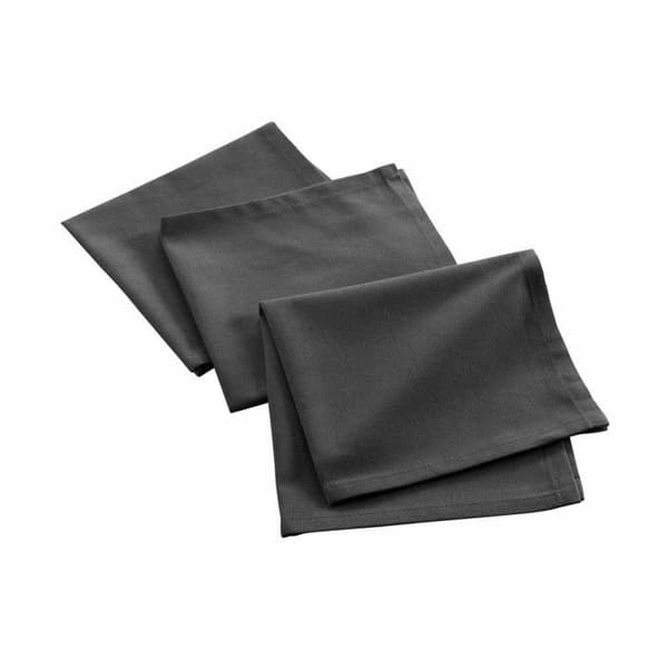 Set med 3 Servetter "Mistral" 40x40cm Antracit