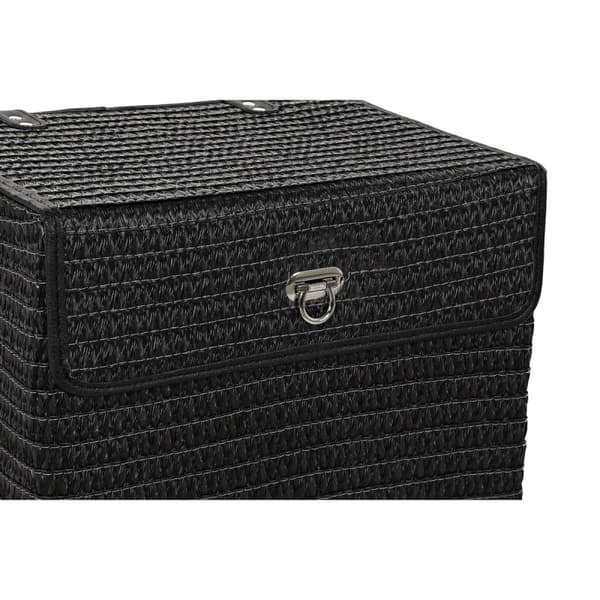 Multifunktionell korg DKD Home Decor Vit Svart polypropen 45 x 34 x 49 cm 4 Kg