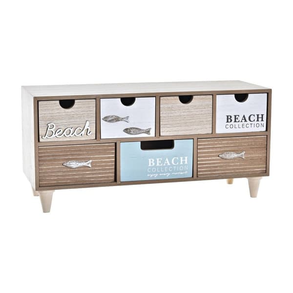 Smyckeskrin DKD Home Decor 40 x 16 x 19 cm Trä Brun Turkos