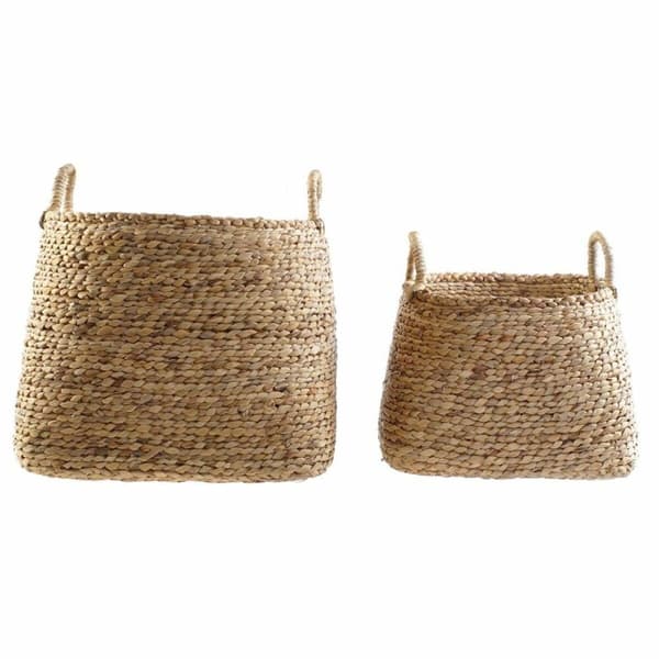 Korg - set DKD Home Decor 44 x 44 x 45 cm Naturell Brun Boho
