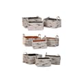 Miniatyrbild 4 av 4: Korg - set DKD Home Decor Brun Grå Orange 40 x 30 x 20 cm (3 antal)