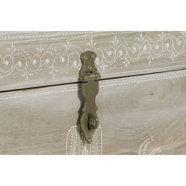 Koffert DKD Home Decor Mangoträ Trä MDF 78 x 43 x 45 cm