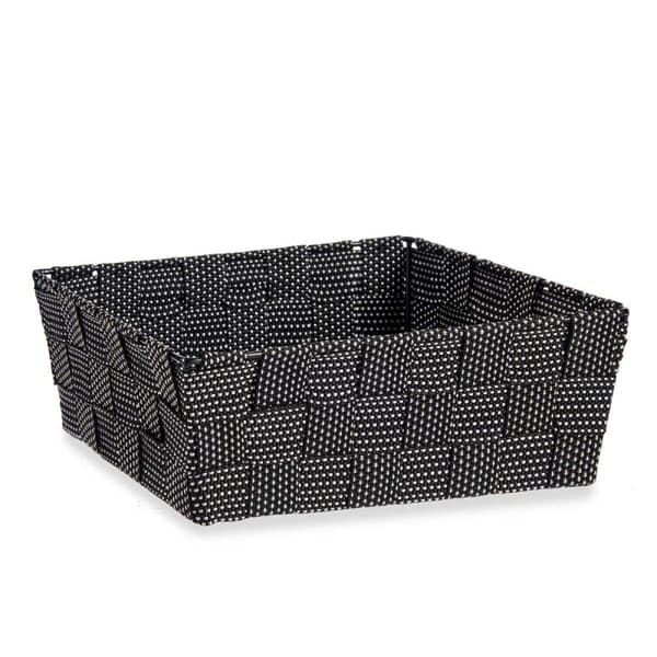 Multifunktionell korg Kipit A3-6930A9 Svart Tyg 2,4 L 20 x 8 x 24 cm Flätning (24 antal)