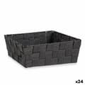 Miniatyrbild 1 av 2: Multifunktionell korg Kipit A3-6930A9 Svart Tyg 2,4 L 20 x 8 x 24 cm Flätning (24 antal)
