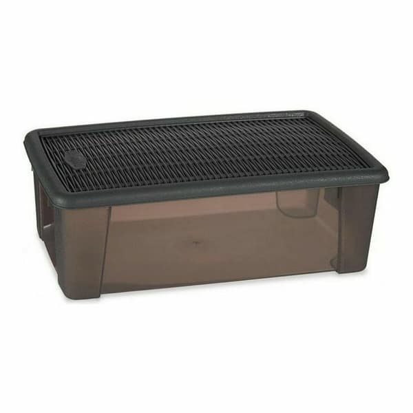 Låda med lock Stefanplast Elegance Grå 19,5 x 11,5 x 33 cm Plast 5 L (12 antal)