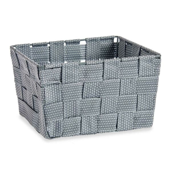 Multifunktionell korg Kipit A3-6878 Grå Tyg 15 x 10,5 x 20 cm Flätning (24 antal)