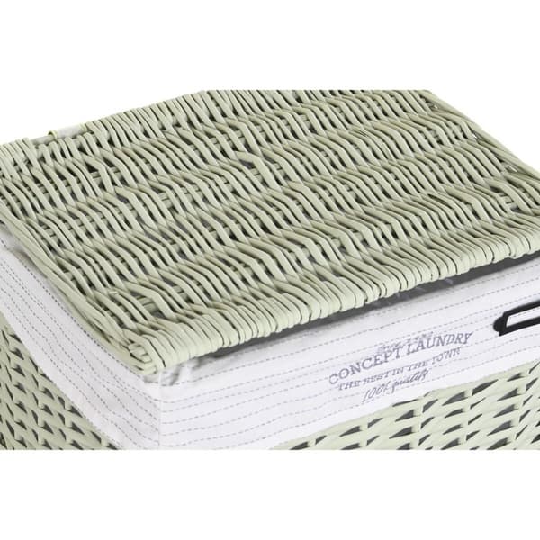 Multifunktionell korg DKD Home Decor Grön vide 44 x 34 x 56 cm 5 Delar
