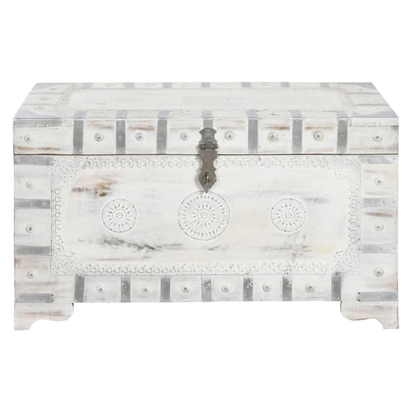 Koffert DKD Home Decor Mangoträ 78,7 x 43 x 45,7 cm