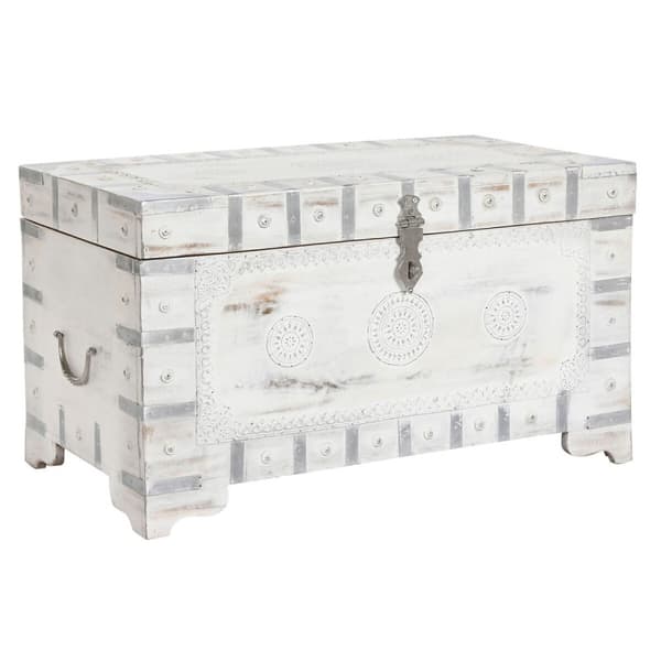 Koffert DKD Home Decor Mangoträ 78,7 x 43 x 45,7 cm