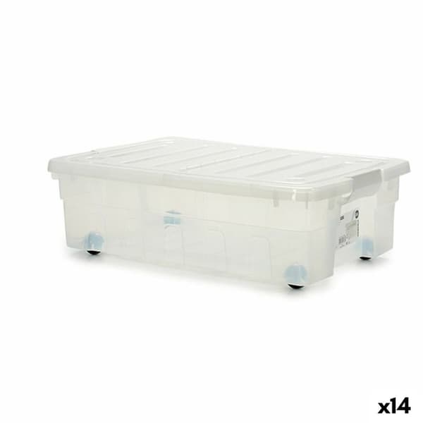 Förvaringslåda med hjul 30 L 40 x 18 x 59,5 cm (14 antal)
