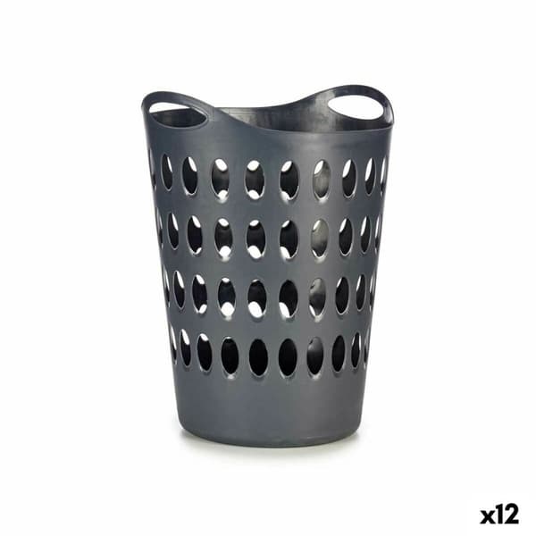 Tvättkorg Antracitgrå Plast 50 L 44 x 56 x 41 cm (12 antal)