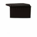 Miniatyrbild 3 av 3: Förvaringslåda med lock Stefanplast Elegance Oldalsó Brun Plast 29 x 21 x 39 cm (5 antal)