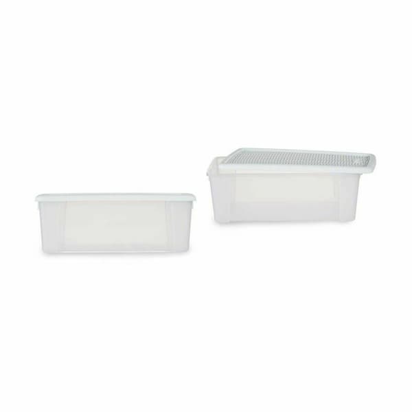 Förvaringslåda med lock Stefanplast Elegance Vit Plast 5 L 19,5 x 11,5 x 33 cm (12 antal)