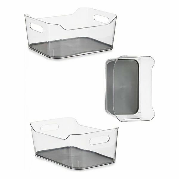 Lådorganiserare Kinvara W623318 Grå Återvunnen plast 17 x 10,5 x 24,5 cm (12 antal)
