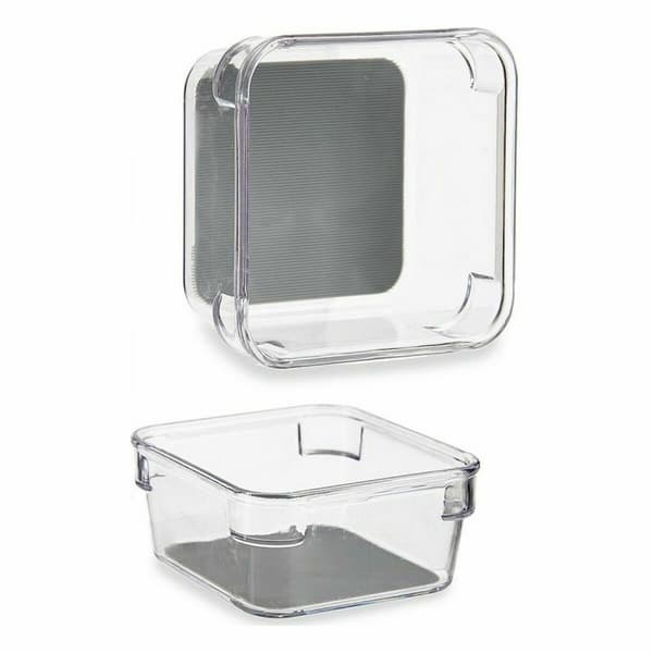 Lådorganiserare Kinvara W623309 Grå Återvunnen plast 9,3 x 4,5 x 9,3 cm (24 antal)