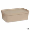 Miniatyrbild 1 av 3: Förvaringslåda med lock Kipit TP595-3 Beige Plast 14 L 29,5 x 14,5 x 45 cm (12 antal)