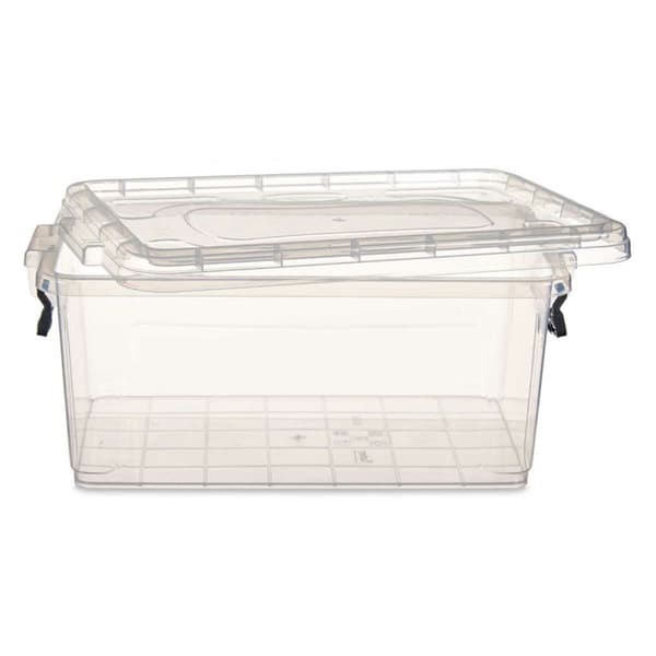 Förvaringslåda med lock Kipit TP545-1 Transparent Plast (12 antal)