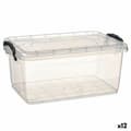 Miniatyrbild 1 av 3: Förvaringslåda med lock Kipit TP545-1 Transparent Plast (12 antal)