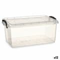 Miniatyrbild 1 av 3: Förvaringslåda med lock Kipit TP546-1 Transparent Plast (12 antal)