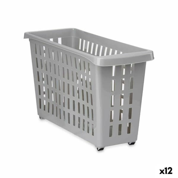 Förvaring för köksskåp Kipit G-327-1 Grå 17,5 x 26 x 46 cm Med hjul (12 antal)