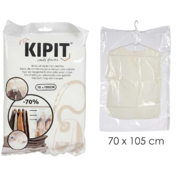 Vakuumpåsar Kipit 58097 Transparent Polyetylen Plast 70 x 105 cm (12 antal)
