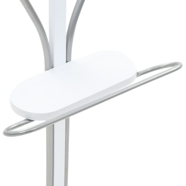 The Living Store Herrbetjänt 45x35x107 cm vit -  Herrbetjänter