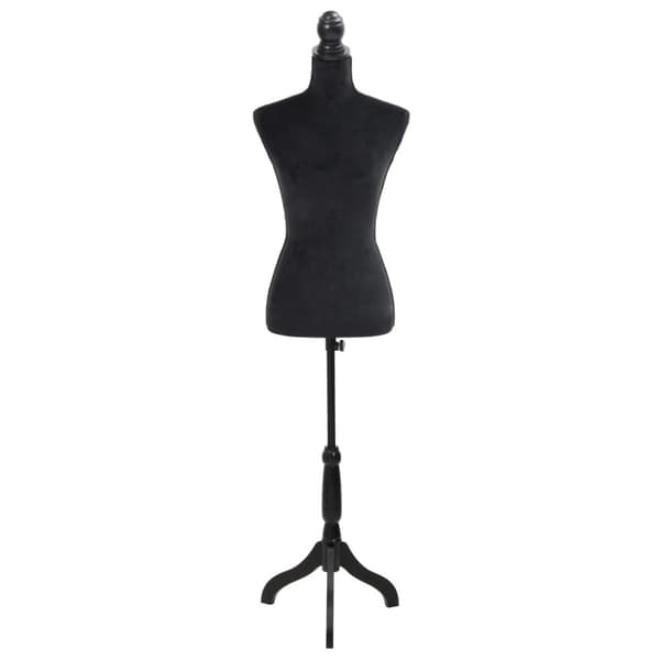 Tøjopbevaring - Living mannequin/gine damebuste sort