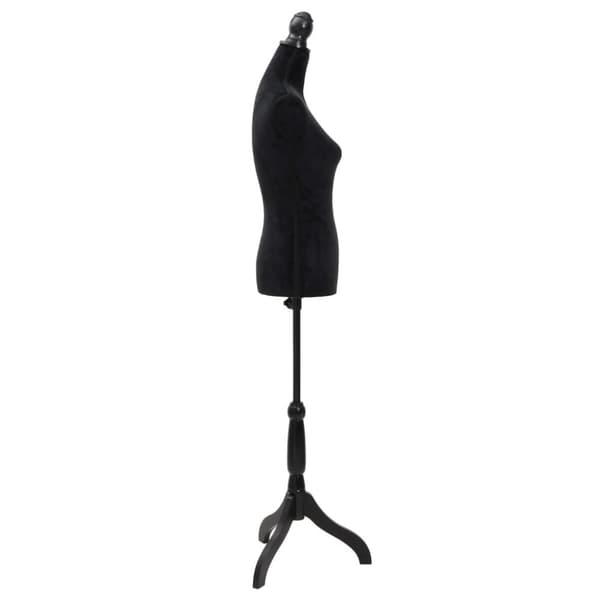 Tøjopbevaring - Living mannequin/gine damebuste sort