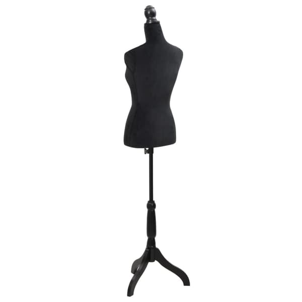 Tøjopbevaring - Living mannequin/gine damebuste sort