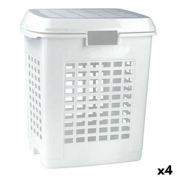 Tvättkorg Vit 50 L (4 antal)