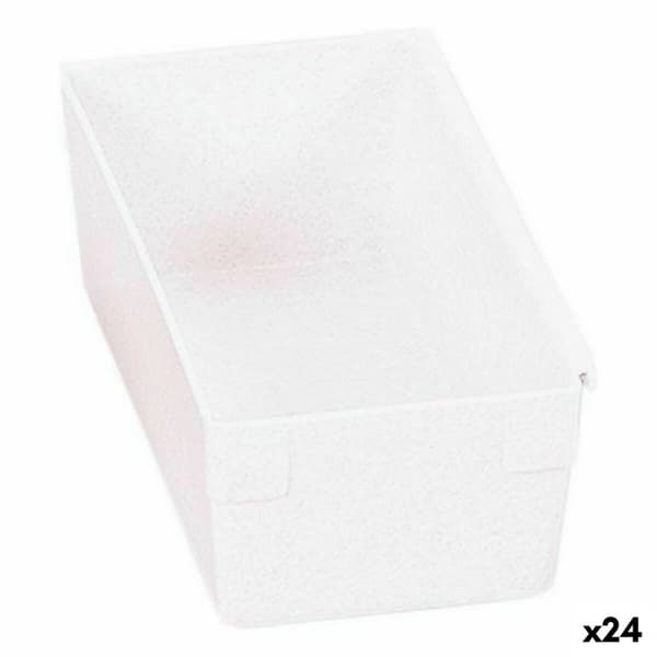 Allsidig låda Modulär Vit 15 x 8 x 5,3 cm (24 antal)